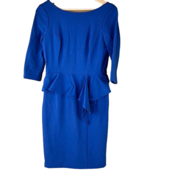 White House Black Market Body Perfecting Sheath Dress with Peplum - Picture 1 of 9